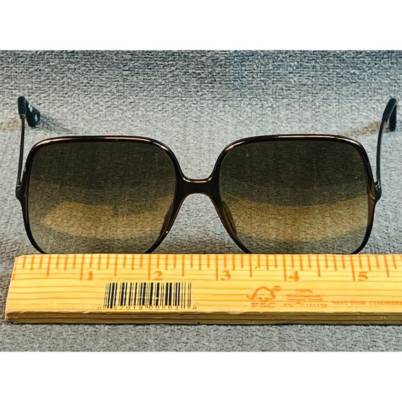 Vintage Bill Blass BB-205 Italy Oversized Sunglasses Copper Wire Frame READ - Picture 7 of 9